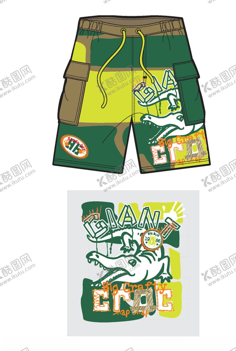 编号：91357209251220369006【酷图网】源文件下载-动物组合印花