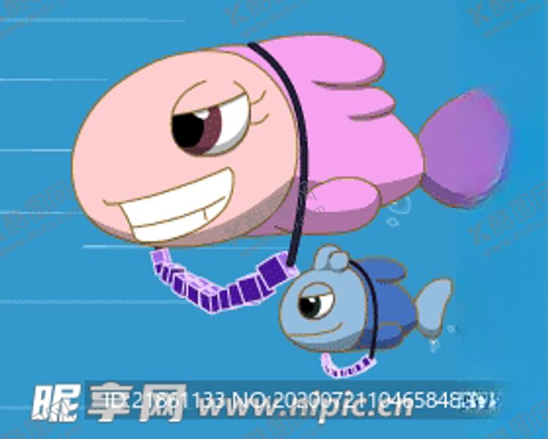 编号：94104006271010257795【酷图网】源文件下载-小鱼儿游泳动图