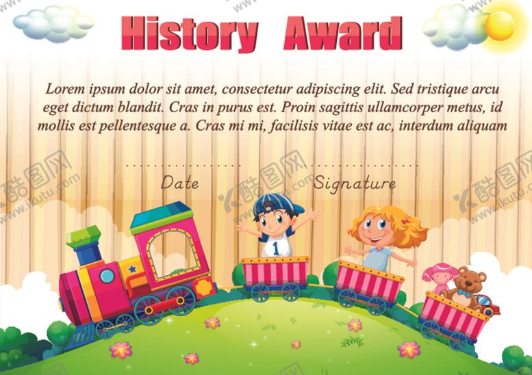 编号：51244810092133385562【酷图网】源文件下载-幼儿园奖状