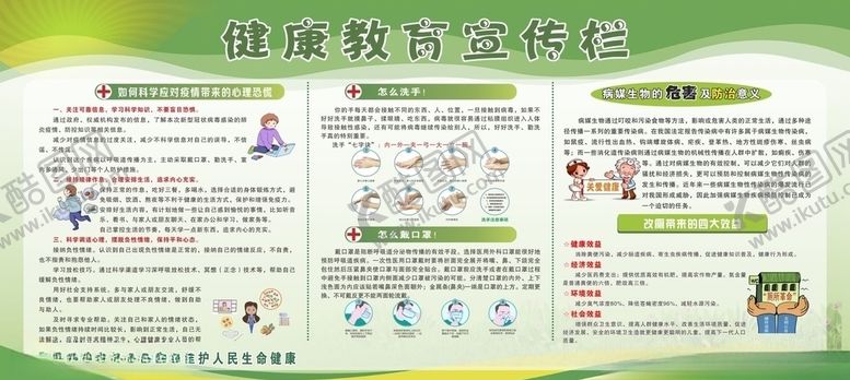 编号：11604810240327157029【酷图网】源文件下载-健康教育宣传栏