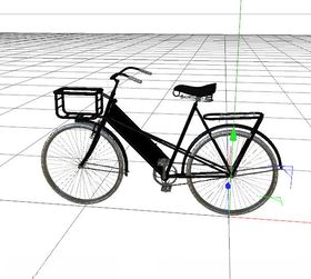 C4D模型自行车