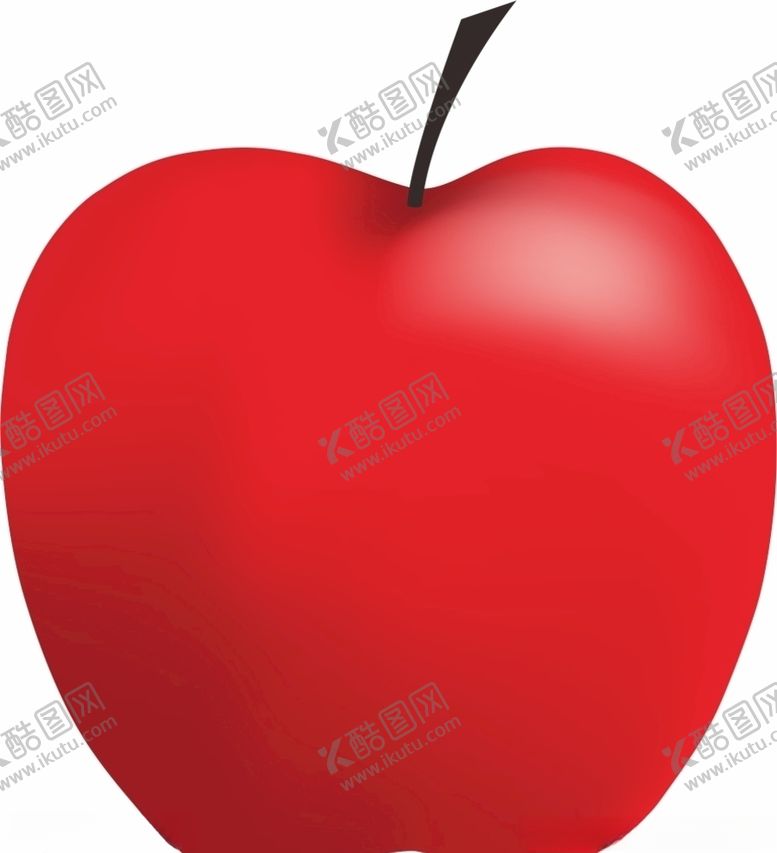 编号：32554010112317228167【酷图网】源文件下载-红苹果矢量图