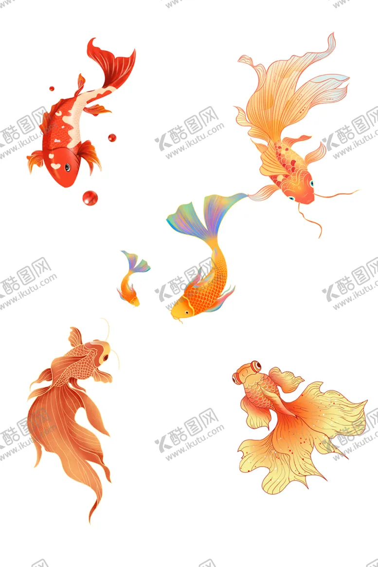 编号：90754610080133491963【酷图网】源文件下载-金鱼素材