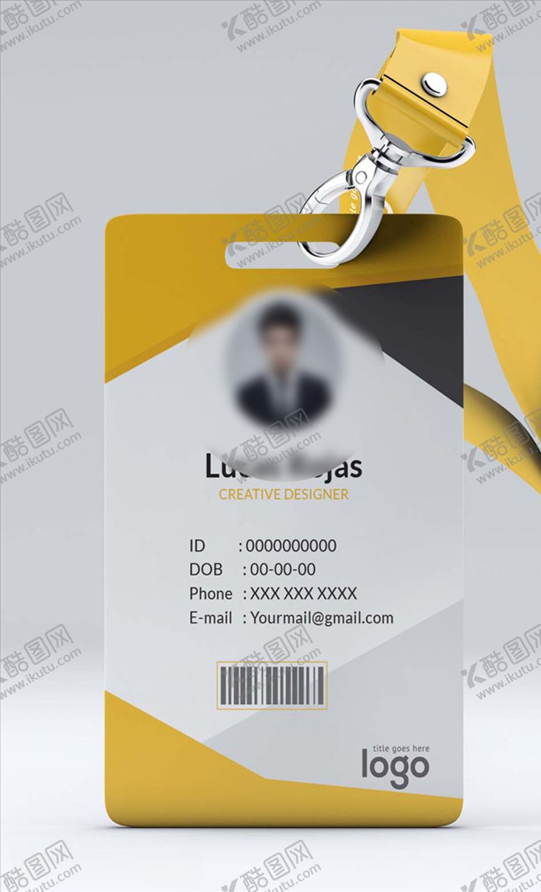 编号：28595804301049099758【酷图网】源文件下载-工作证模板工牌矢量