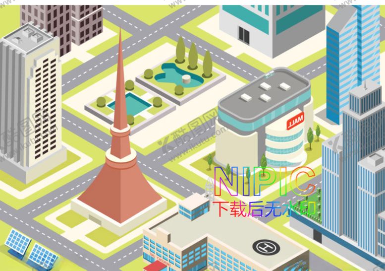 编号：38912607061744325001【酷图网】源文件下载-2.5d城市ai矢量图