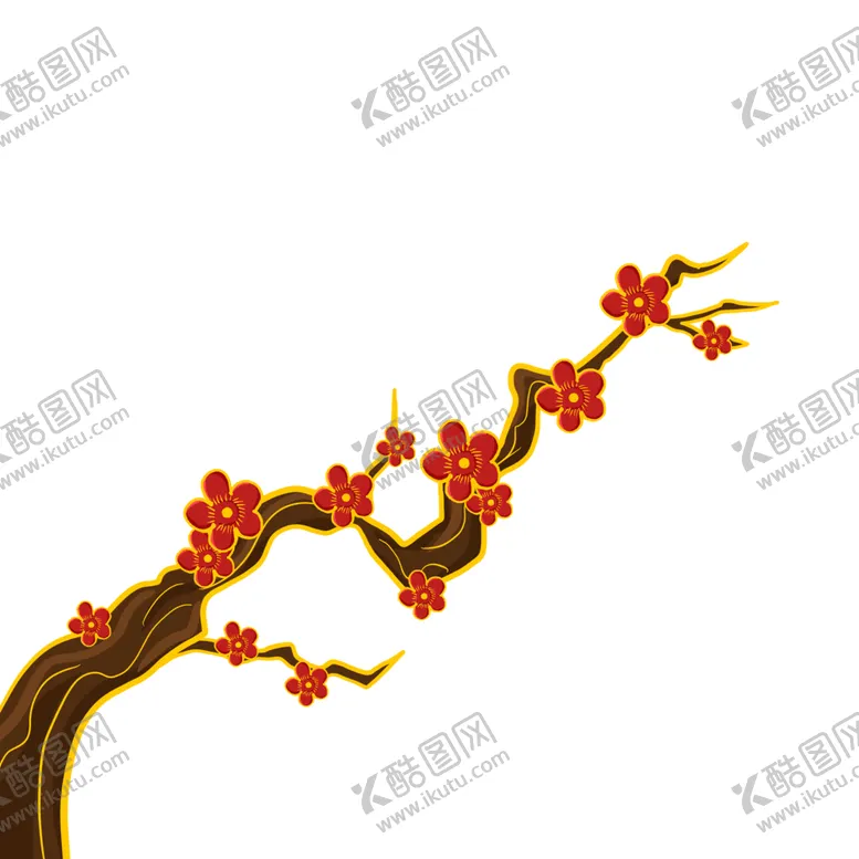编号：72781001201534345008【酷图网】源文件下载- 梅花插画海报图片 