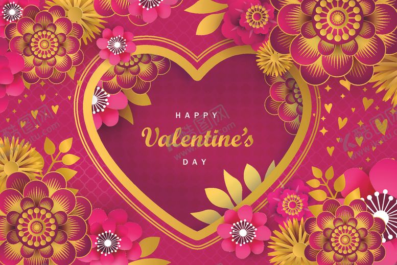 编号：42035410131632362491【酷图网】源文件下载-情人节快乐