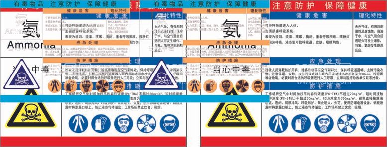 编号：19644011301844111062【酷图网】源文件下载-氨职业危害告知牌