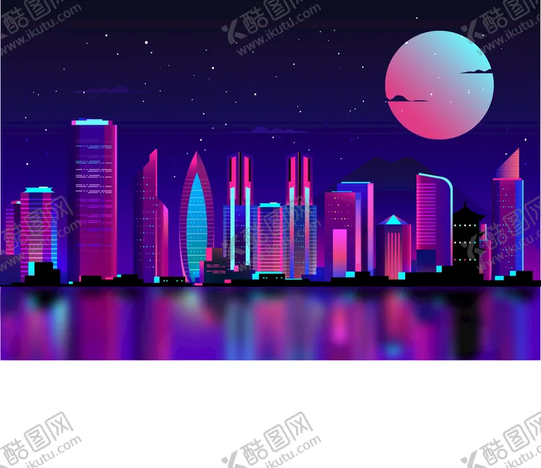 编号：93482110032005448705【酷图网】源文件下载-霓虹城市
