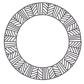 简笔绘画圆圈图案