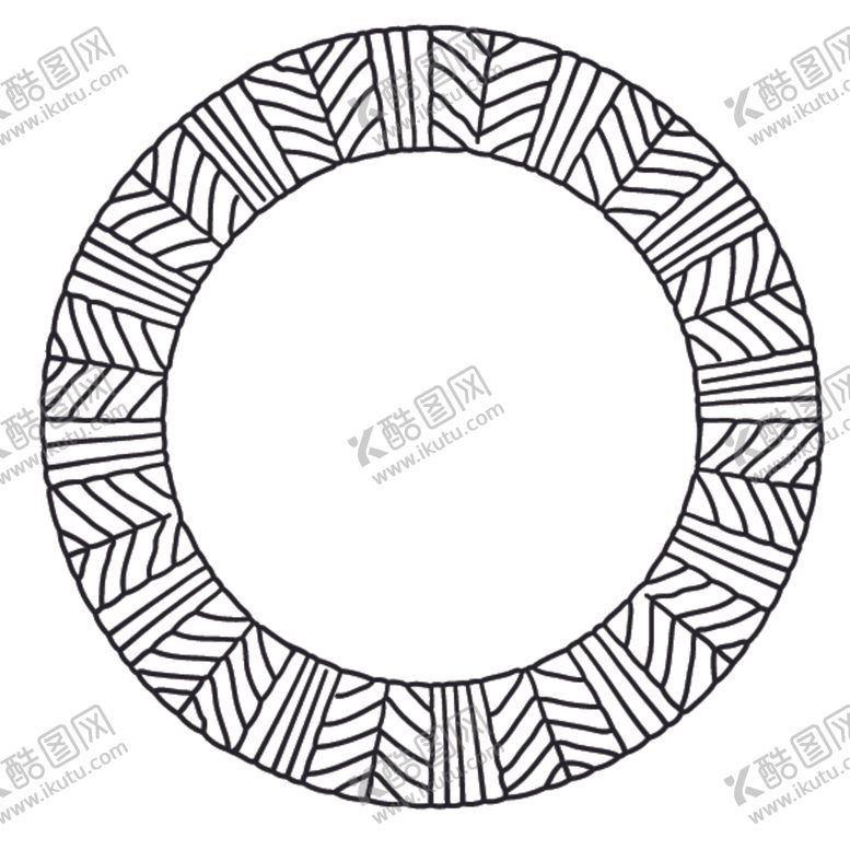 编号：48641709141522532611【酷图网】源文件下载-简笔绘画圆圈图案