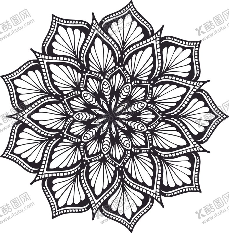 编号：11204710311846594557【酷图网】源文件下载-曼陀罗花纹