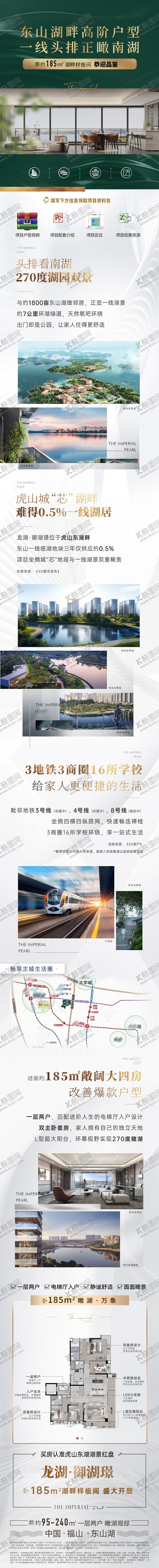 编号：79724708252308505961【酷图网】源文件下载-地产湖畔高阶户型价值点长图