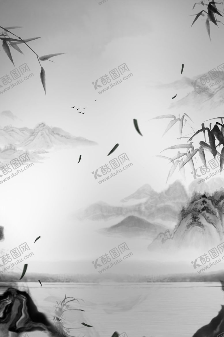 编号：81058209202229223520【酷图网】源文件下载-水墨装饰画