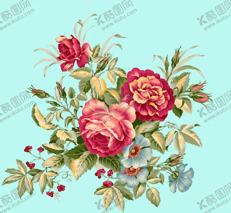 编号：58739912030640414770【酷图网】源文件下载-月季花朵花卉 