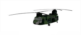 CH-47直升飞机模型