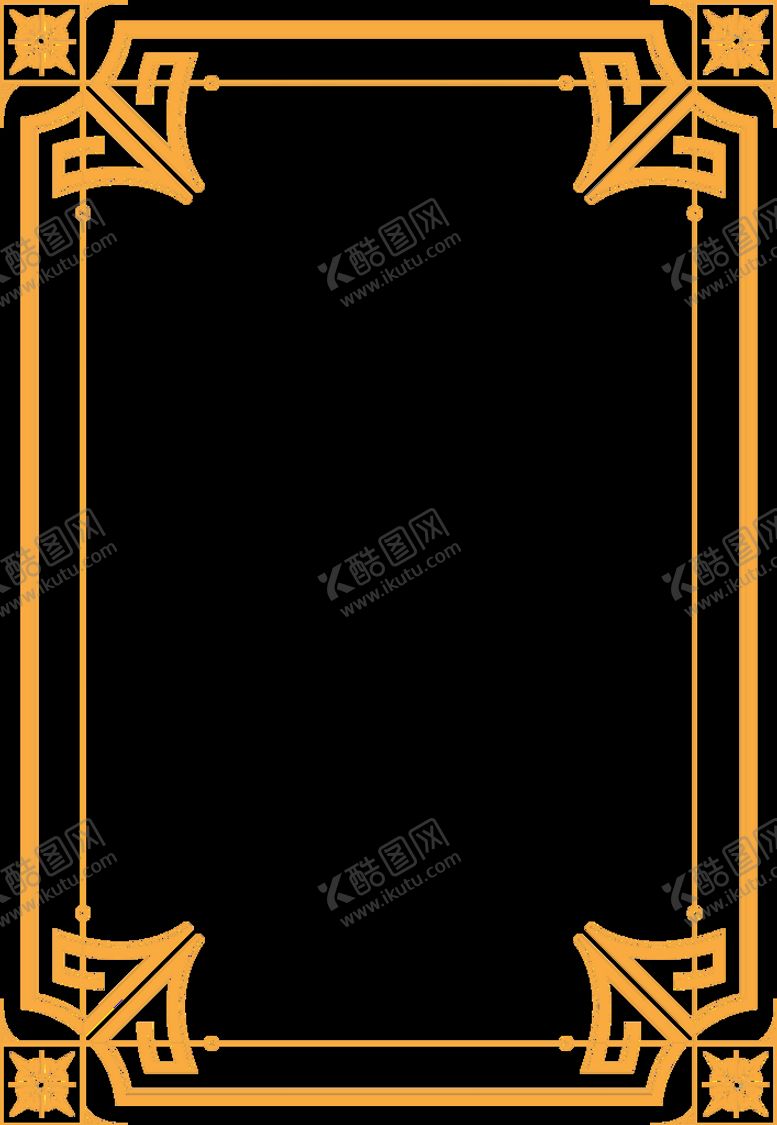 编号：62312110212331095381【酷图网】源文件下载-古典花纹边框