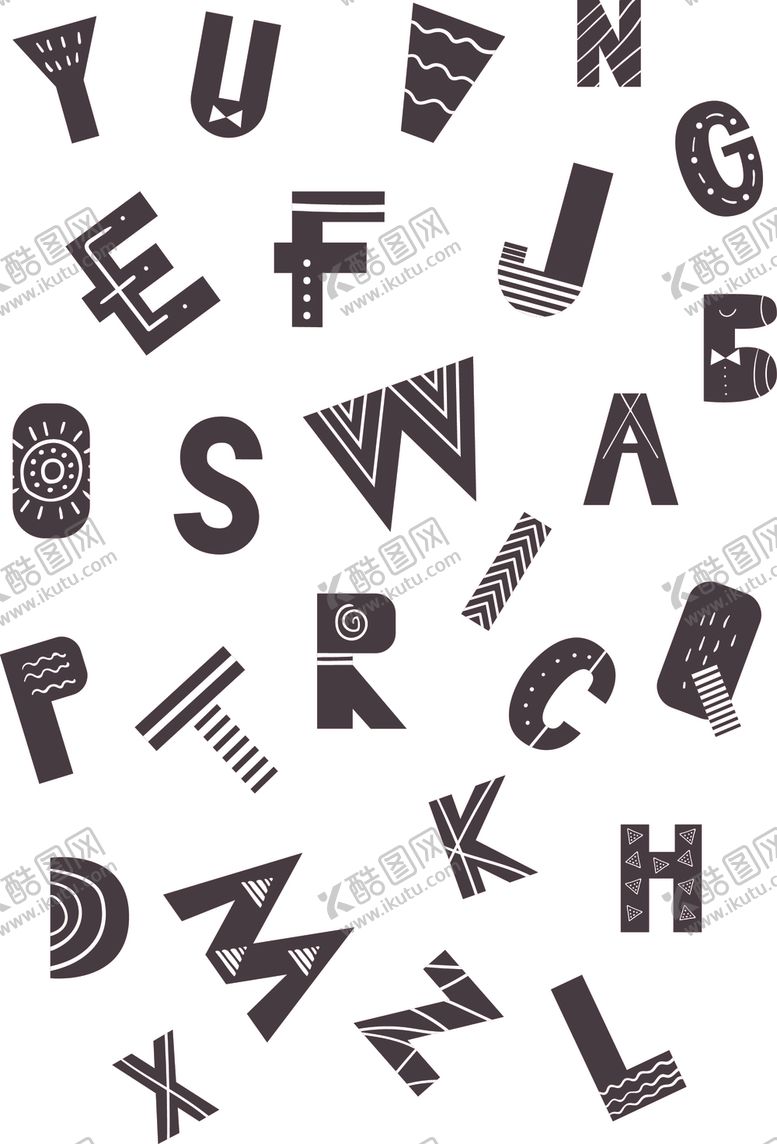 编号：30381309220727087588【酷图网】源文件下载-矢量字母