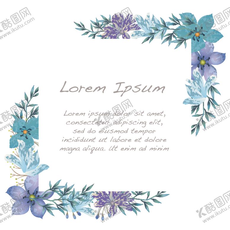 编号：75770309102301114082【酷图网】源文件下载-淡彩植物边框