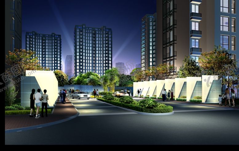 编号：52265609231133228452【酷图网】源文件下载-夜景建筑