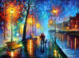 油画夜的旋律