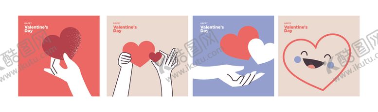 编号：27531004051522086394【酷图网】源文件下载-创意爱心手势插画集合
