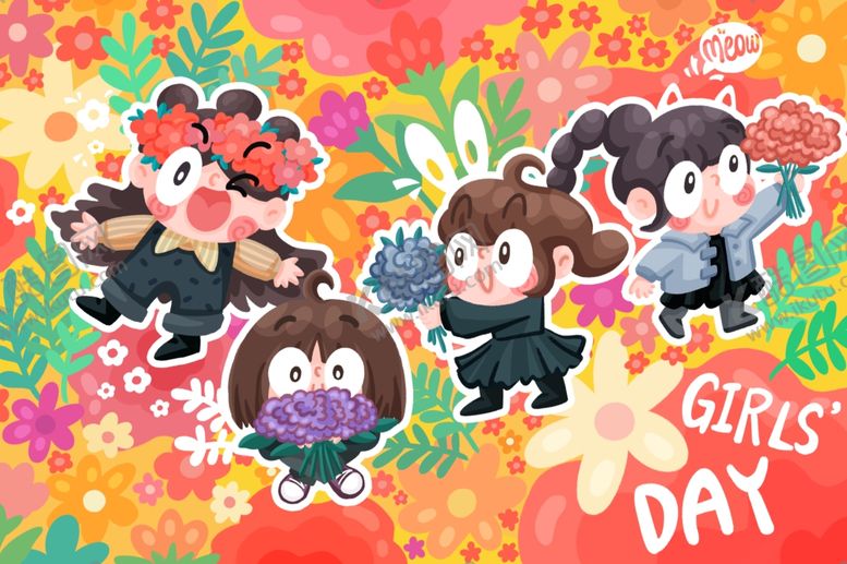 编号：74146004010801463686【酷图网】源文件下载-三八妇女节女孩节女生节女神节