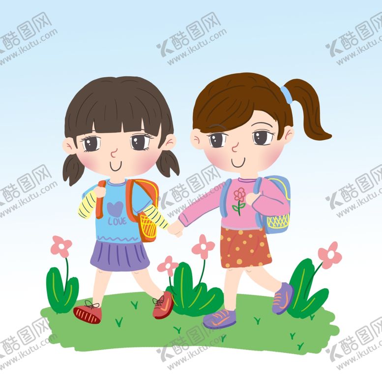 编号：57509401190654292366【酷图网】源文件下载- 女孩上学