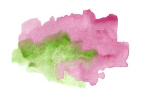 水彩水墨花