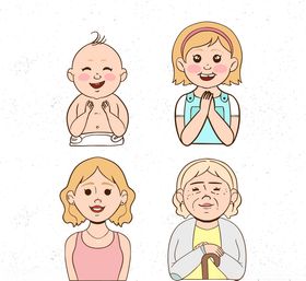 不同年龄女子