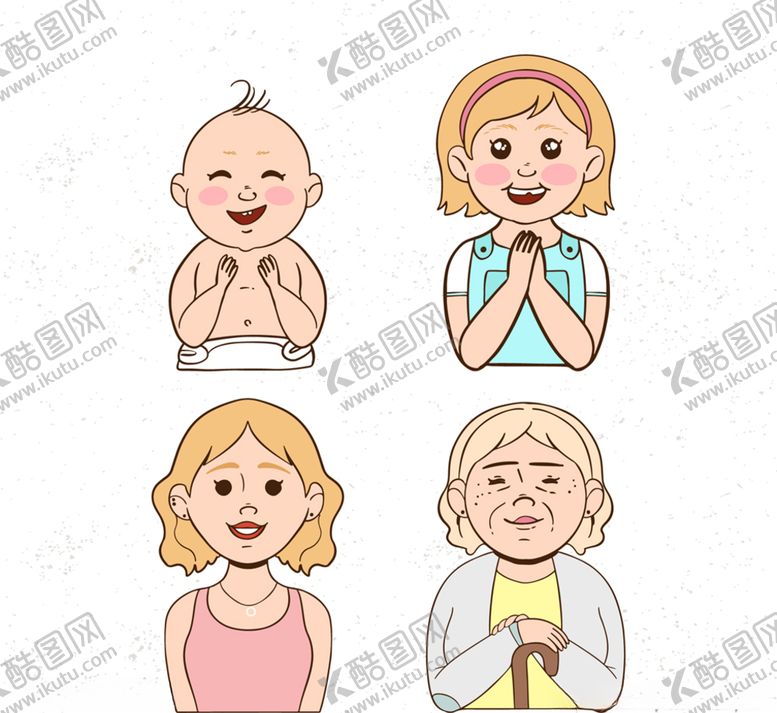 编号：65691706240139092734【酷图网】源文件下载-不同年龄女子