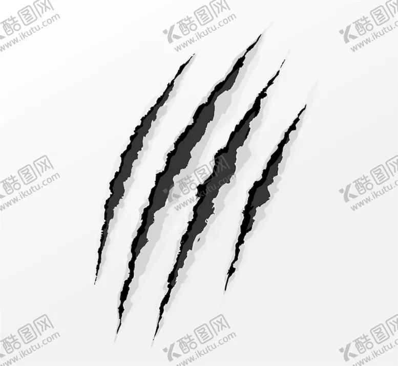 编号：20546109142056112348【酷图网】源文件下载-爪子痕迹破纸