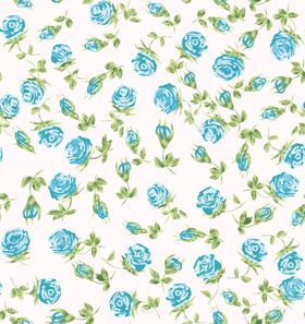 清新蓝绿花卉图案背景