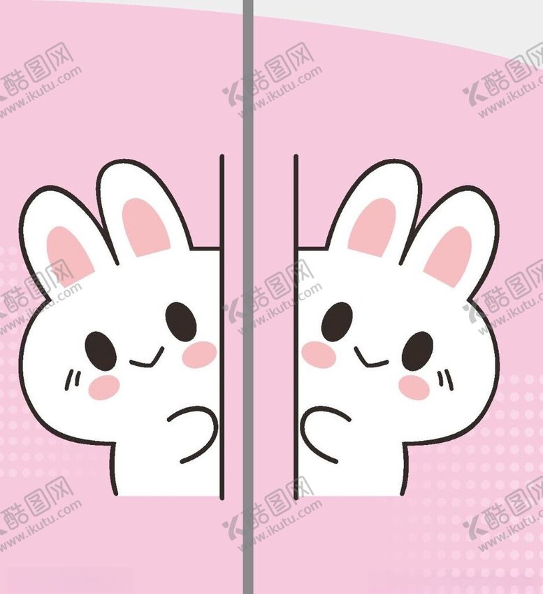 编号：81897404202358427199【酷图网】源文件下载-兔子门窗贴