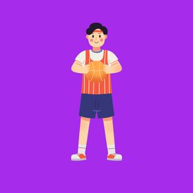 手绘男人男孩