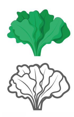 卡通手绘蔬菜素材