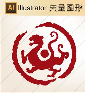 花草剪纸动物剪纸简洁手绘