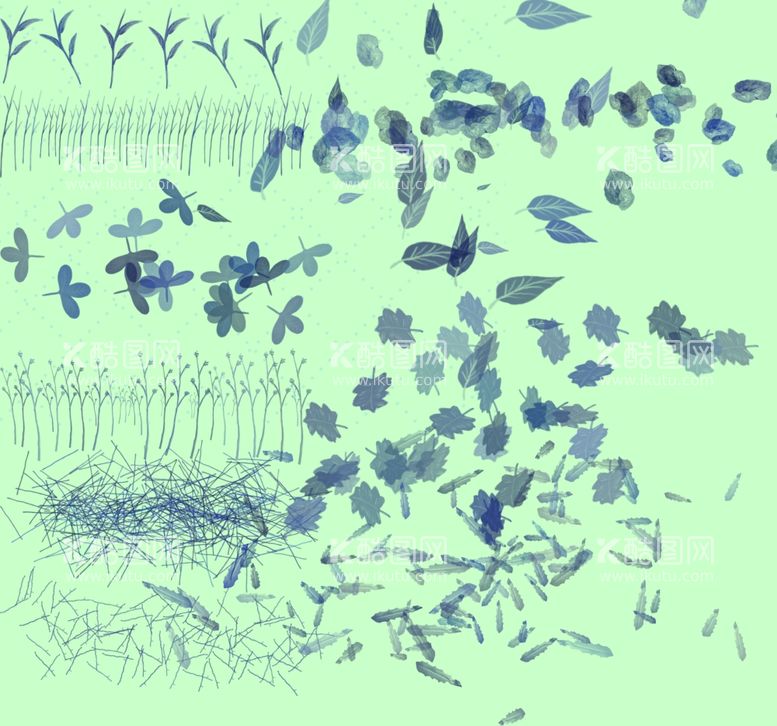 编号：83284112230558419666【酷图网】源文件下载-草丛树叶