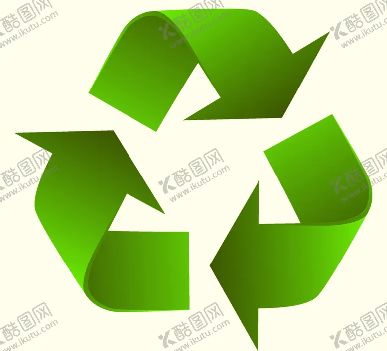 编号：80063804300927158835【酷图网】源文件下载-绿色可回收标志