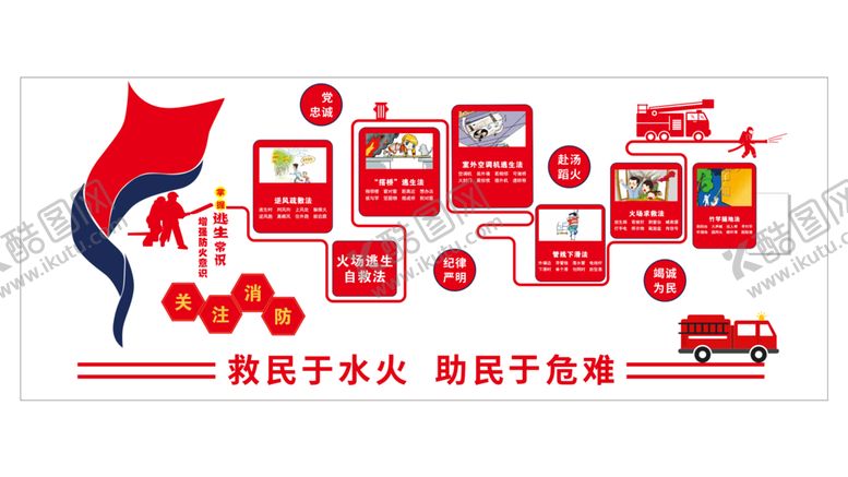 编号：92533301170935425757【酷图网】源文件下载-消防文化墙2
