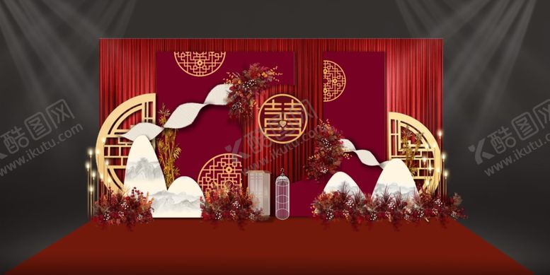 编号：37797405020057139232【酷图网】源文件下载-中式婚礼喜事