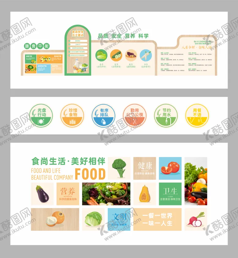 编号：12654103281959136096【酷图网】源文件下载-食品安全文化墙背景板