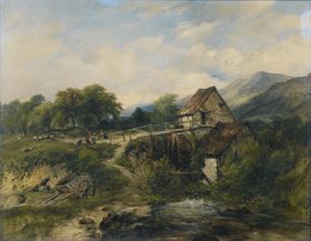 复古风景油画