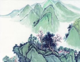 山水画 水墨山水  国画图片 