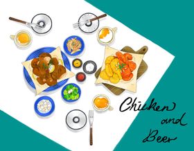 食物插画海报图片