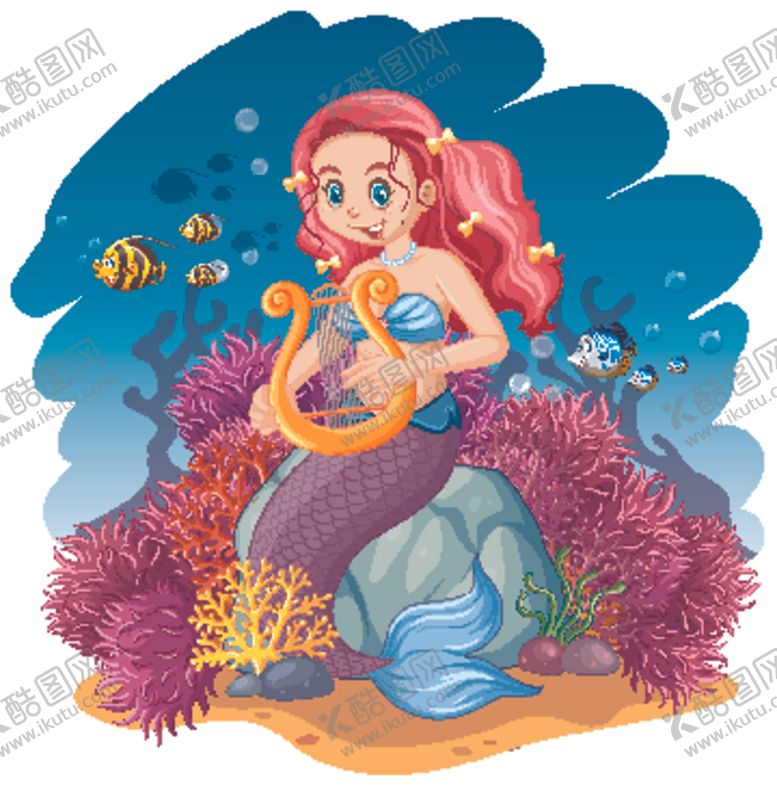 编号：71382909120113556302【酷图网】源文件下载-海底美人鱼