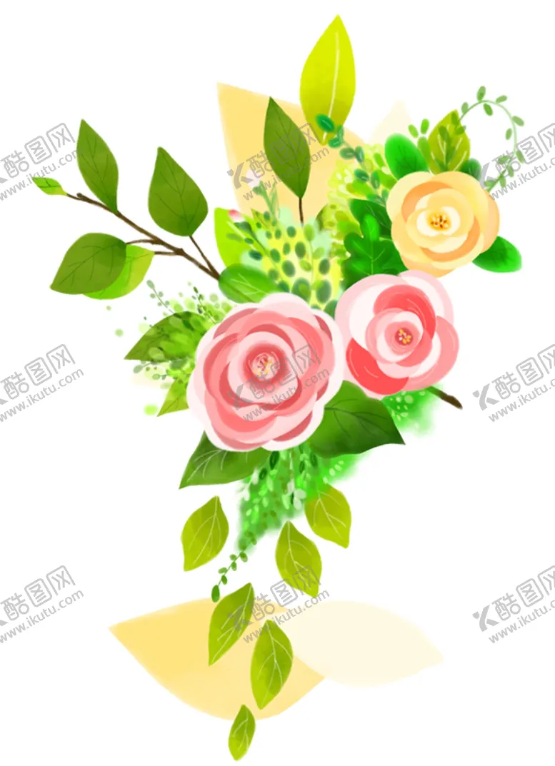 编号：22434904180626125752【酷图网】源文件下载-手绘花朵