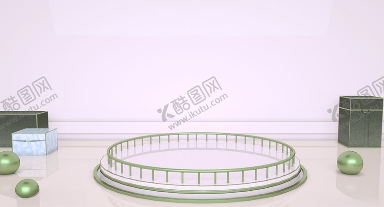 编号：98655006271920471454【酷图网】源文件下载-C4D几何简约电商展台