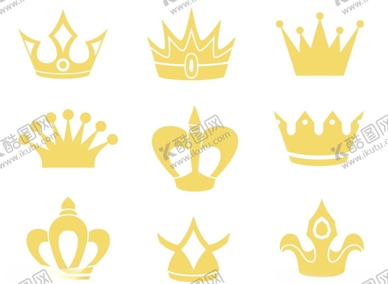 编号：13390409111553502500【酷图网】源文件下载-矢量金色皇冠