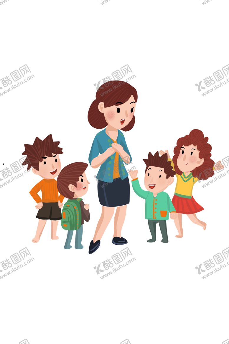 编号：12038602090207365275【酷图网】源文件下载-乐观向上和谐社会插画社区免抠